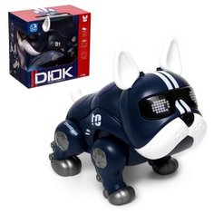 Робот-собака «Дюк», звуковые и световые эффекты, ходит, цвет синий IQ BOT