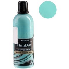 Краска акриловая для техники Флюид Арт, KolerPark, бирюзовый, 80 мл Нет бренда
