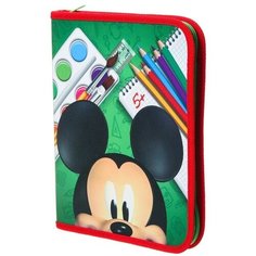 Папка для тетрадей А5, на молнии, пластик, Микки Маус Disney