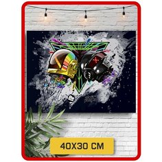 Картина по номерам Музыка Daft Punk (Роботы) - 8536 Г 30x40