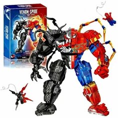 Конструктор для мальчика 2в1 / Супергерои Марвел / Веном против Человека паука 816 деталей Нет бренда
