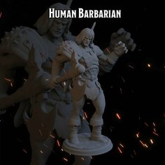 Варвар человек 57,5мм фигурки/миниатюры (ДнД, DnD, Dungeons & Dragons, Wargames) Лавка Приключенца