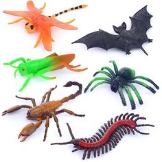 Игрушки пластизоль "Набор насекомых" 6 шт. Играем вместе