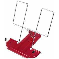 Подставка для книг и учебников металлическая красная BRAUBERG LINE, 3 шт