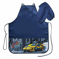 Фартук для труда + нарукавники 490 х 390/240 х 145 мм, 2 кармана, ФН 61-1 Auto urban 69403 Оникс