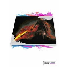 Картина по номерам на холсте Dark Souls - Душа пепла, 70 х 80 см Красиво Красим