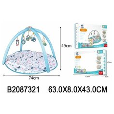 Коврик мягкий развивающий для малышей с погремушками. арт. 2087321 Quality China Products