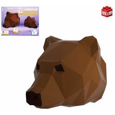 Полигональный конструктор "Медведь", 10 листов Unicon