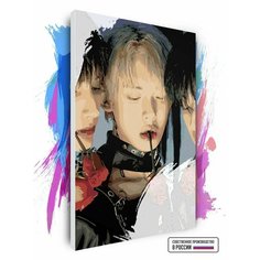 Картина по номерам на холсте TXT roses, 70 х 100 см Красиво Красим