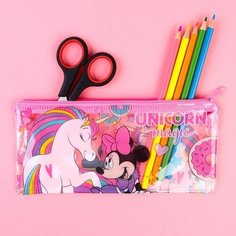 Пенал мягкий плоский 95*205 мм Минни Маус "Unicorn Magic", Единорог, , Disney