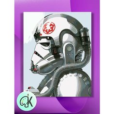 Картина по номерам на холсте В Профиль - Штурмовик 2, 40 х 50 см КУЛЬТУРА ЦВЕТА