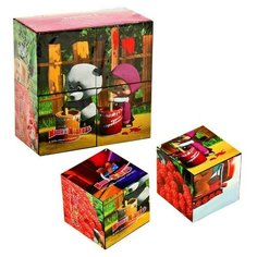 Кубики «Маша и Медведь», 4 штуки Step Puzzle