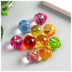 Набор декора для творчества пластик "Кристалл-капля" цветные набор 20 гр 1,8х1,7х1,7 см Арт Узор