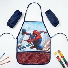 Фартук с нарукавниками детский «Человек-Паук», 49 х 39 см Marvel