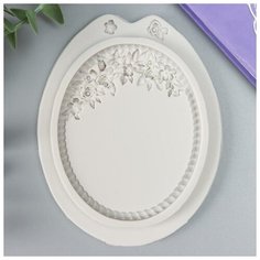 Молд силикон "Рамка с розами" 11х9х1,2 см./В упаковке шт: 1 NO Name