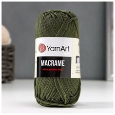 Пряжа "Macrame Макраме" 100% полиэстер 130м/90гр (164 болотный) Yarn Art