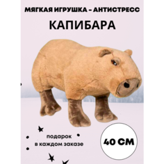 Капибара Мягкая плюшевая игрушка-обнимашка Капибара Нет бренда