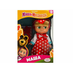 Кукла Маша И медведь маша 15 см, без звука, акс, кор карапуз ИНТЭК