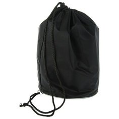 Мешок для обуви и мячей 360 х 220 мм, круглое дно D 220 мм, Calligrata (мягкий полиэстер, плотность 210 D), чёрный