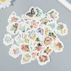 Наклейки для творчества Сад цветов набор 45 шт 4,4х4,4х1,1 см Китай