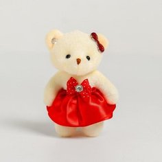 Мягкая игрушка «Мишка», на брелоке, цвета микс No Brand