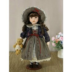 Кукла "Машенька" фарфоровая (на подставке), 40 см Polly Dolls