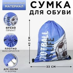 Сумка для обуви «Football is life», 33х43х0,5 см Art Fox