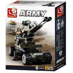 Конструктор Армия «Артиллерийская установка», 94 детали Sluban