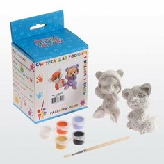 Набор для раскраски "Лисёнок и Мишка" 11,5х10х7,5см ТВОРИМ ВМЕСТЕ