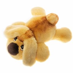 Мягкая игрушка собака из натурального меха Вилли желтый Holich Toys