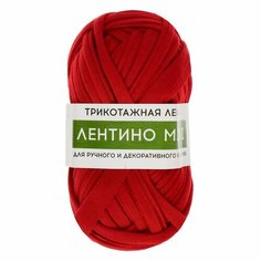 Пряжа трикотажная 100% хлопок "Лентино mini" 100 гр 40 м цвет 12 бразилин Softino