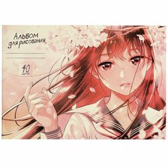 Альбом для рисования Аниме, 40л. Tik Tok Girl ALB40-91983-AM