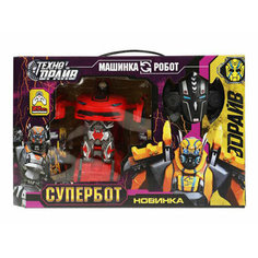 357922 Робот на р/у трансформирующийся, в машину, кор.30*21*14см технодрайв ИНТЭК