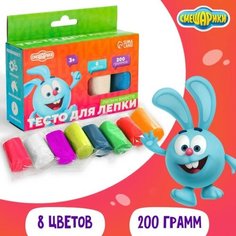 Тесто для лепки Смешарики, 8 цветов по 25г