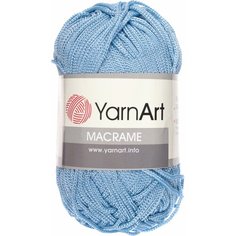 Пряжа YarnArt Macrame светло-голубой (133), 100%полиэстер, 130м, 90г, 5шт