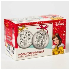 Набор для творчества "Новогодний шар" Принцессы + краски, набор 2 шт Disney