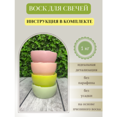 Воск для свечей / Микс 52 / 1 кг Hobbyscience.Ru