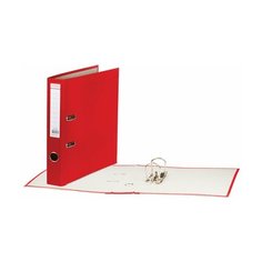 Папка с арочным механизмом Brauberg (50мм, А4, до 350л, картон/ПП, с уголком), красная (226592), 25шт.
