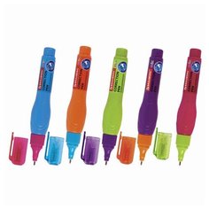 Ручка-корректор BRAUBERG MIX 9 мл металлический наконечник ассорти, 20 шт