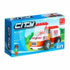Конструктор Доставка пиццы, 58 деталей Denco Store