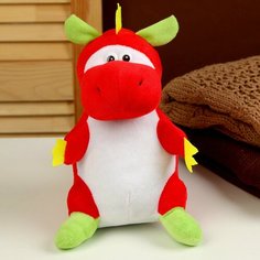 Мягкая игрушка «Дракоша», красный, 23 см Россия