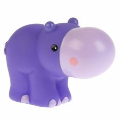 Игрушки пластизоль для купания "капитошка" Бегемот 6,4см в сетке Fisher Price