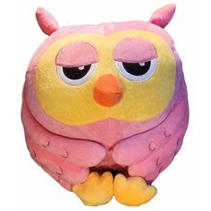 Мягкая Игрушка Сова подушка с пледом 3 в 1, 50 см, цвет - Розовый Bat Toys