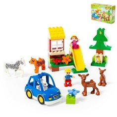 Конструктор Макси Зоопарк 40 эл. в коробке 77752 П-Е /5/ Полесье