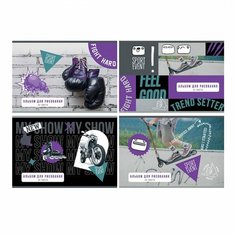 Альбом для рисования А4, 32л BG "Sport event" (100 г/кв. м, скрепка) (АР4ск32 11842), 4шт. (344737) BG®