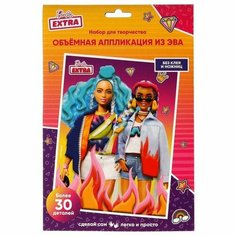 Набор для детского творчества «Барби» аппликация из эва, 17 × 23 см Multi Art