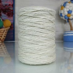 Пряжа Прочее Филиграна XL, белый - 01, 100% джут, 1 моток, 250 г, 225 м. Малик