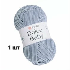 Пряжа YarnArt Dolce baby Серый (782) 1 моток 50 г/85 м (100% микрополиэстер) ярнарт дольче беби