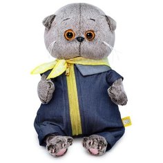 Мягкая игрушка «Басик Baby в джинсовом комбинезоне», 20 см Basik&Co