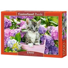 Пазл «Котёнок в корзине», 1500 элементов Castorland